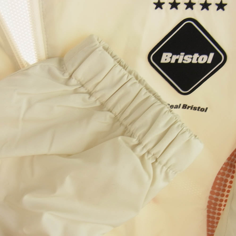 F.C.R.B. エフシーアールビー 25SS FCRB-250009 STAND COLLAR PRACTICE JACKET スタンド カラー プラクティス ジャケット オフホワイト オフホワイト系 オレンジ系 L【新古品】【未使用】【中古】