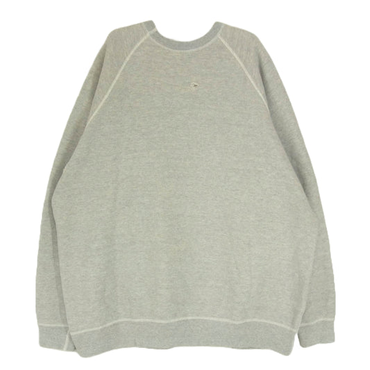 A.PRESSE アプレッセ 22SS 22SAP-05-03M Vintage Washed Sweat shirt ヴィンテージ ビンテージ ウォッシュド ダメージ加工 スウェット シャツ トレーナー グレー系 2【中古】