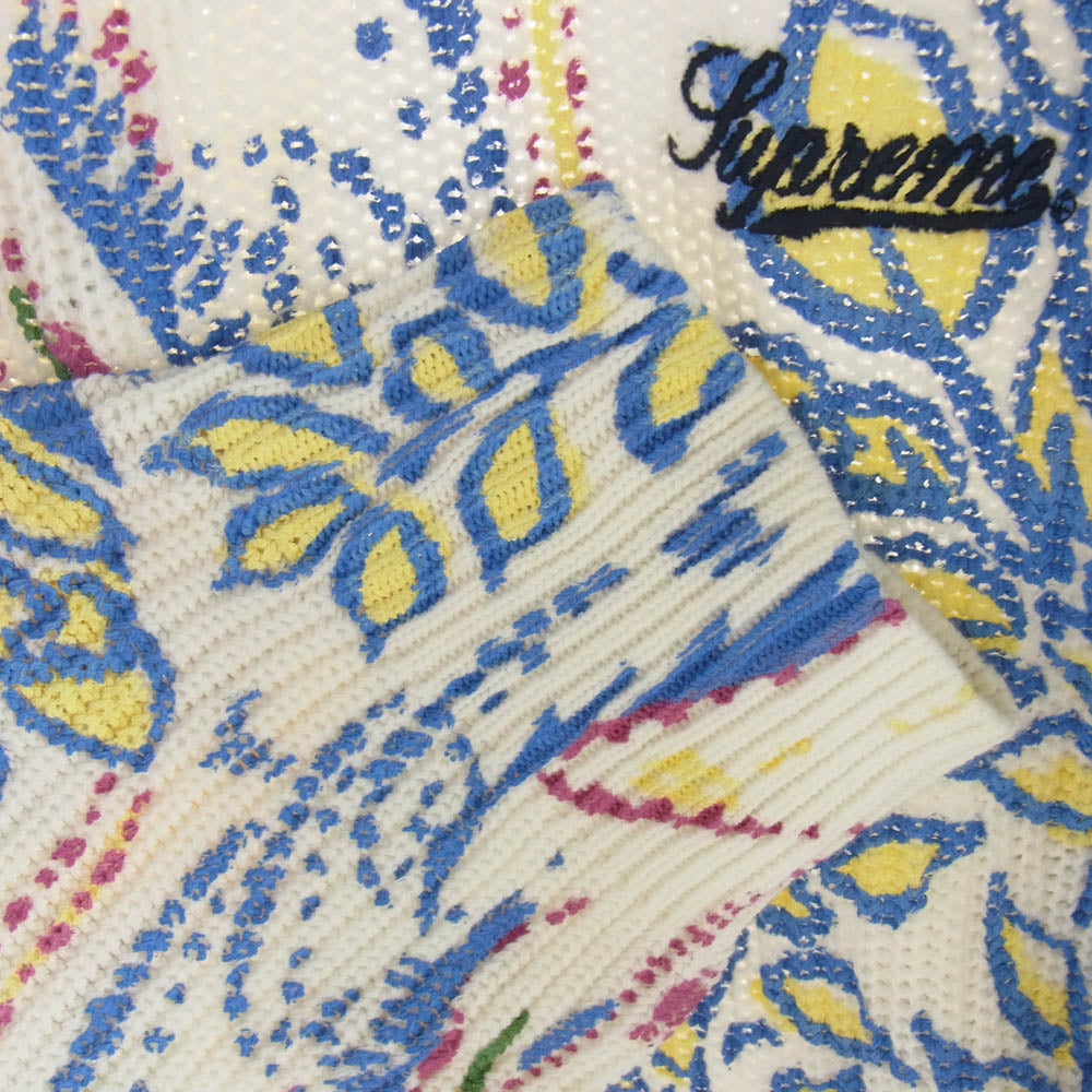 Supreme シュプリーム 24SS Printed Paisley Sweater プリント ペイズリー セーター ニット マルチカラー系 L【極上美品】【中古】