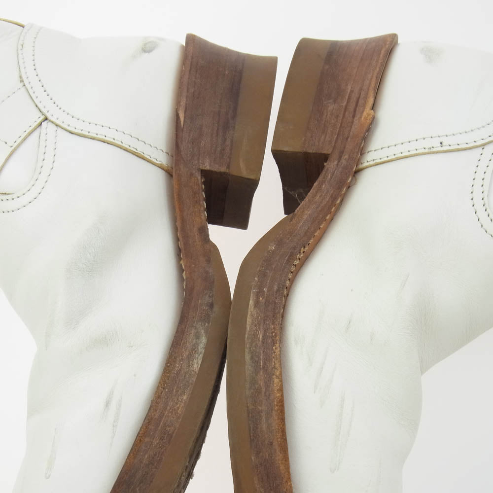 MADE IN GM JAPAN メイドインジーエムジャパン with milk ENGINEER BOOTS vibram ビブラム ソール ウィズミルク エンジニア ブーツ ホワイト系 M【中古】