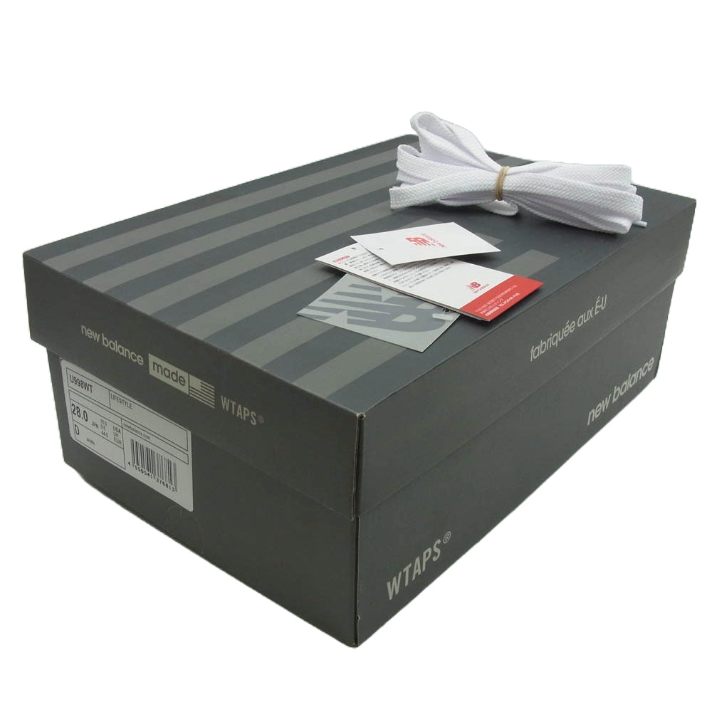 NEW BALANCE ニューバランス U998WT × WTAPS 998 スニーカー ランニングシューズ グレー系 28cm【美品】【中古】