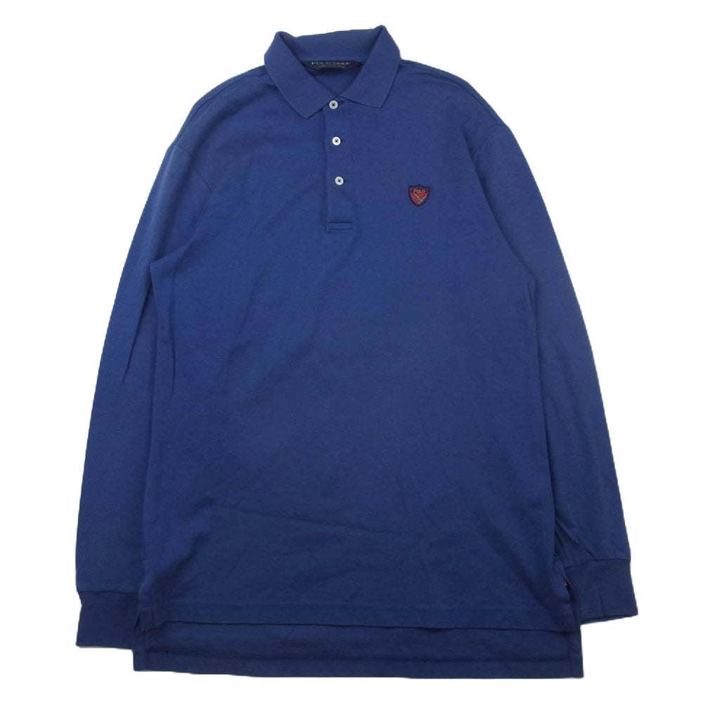 POLO RALPH LAUREN ネイビー 長袖ポロシャツ 新品 [ポロラルフローレン
