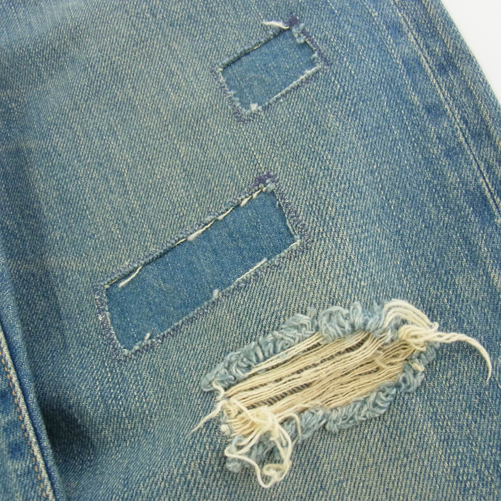 HYSTERIC GLAMOUR ヒステリックグラマー 02243AP52 スクエア ウインドウ デニム パンツ インディゴブルー系 30【新古品】【未使用】【中古】