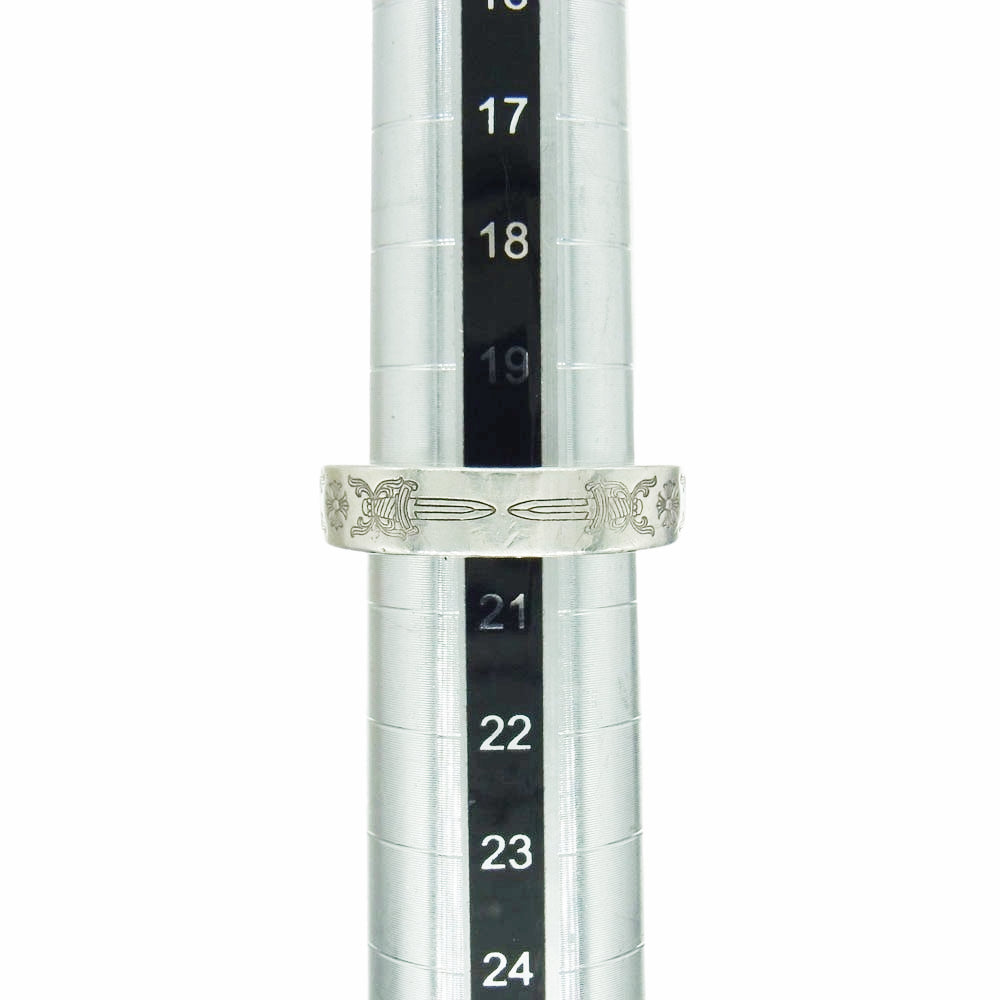 CHROME HEARTS クロムハーツ(原本無) 6mm SPACER DAGGER スペーサー ダガー リング 20.5号 シルバー系 20.5号【中古】
