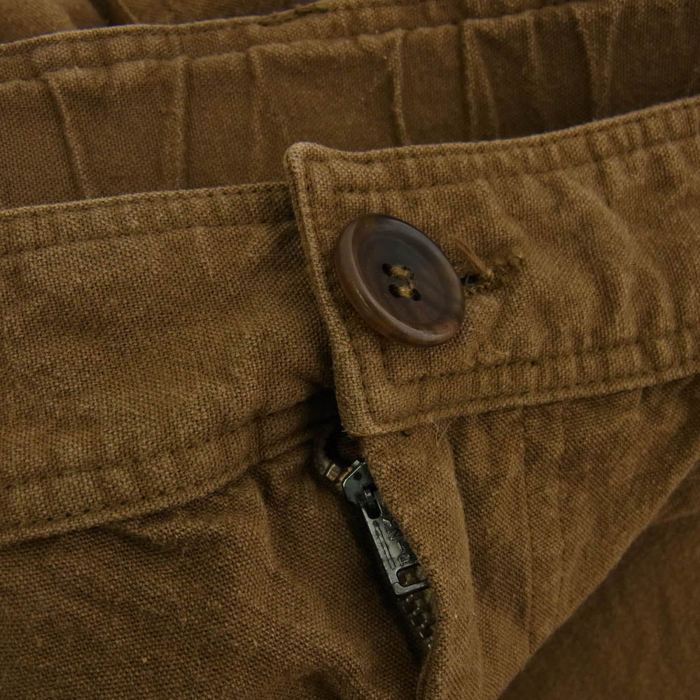 COMME des GARCONS コムデギャルソン SHIRT シャツ フランス製 COTTON PANTS コットン パンツ ブラウン系 L【中古】