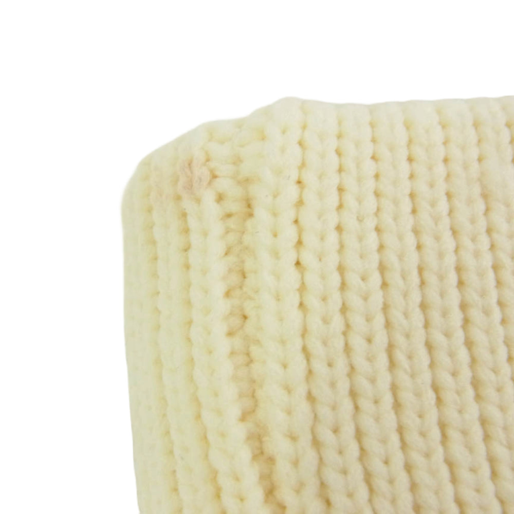 メゾンスペシャル リボン ホール ニット ミニ スカート オフホワイト系 FREE【美品】【中古】