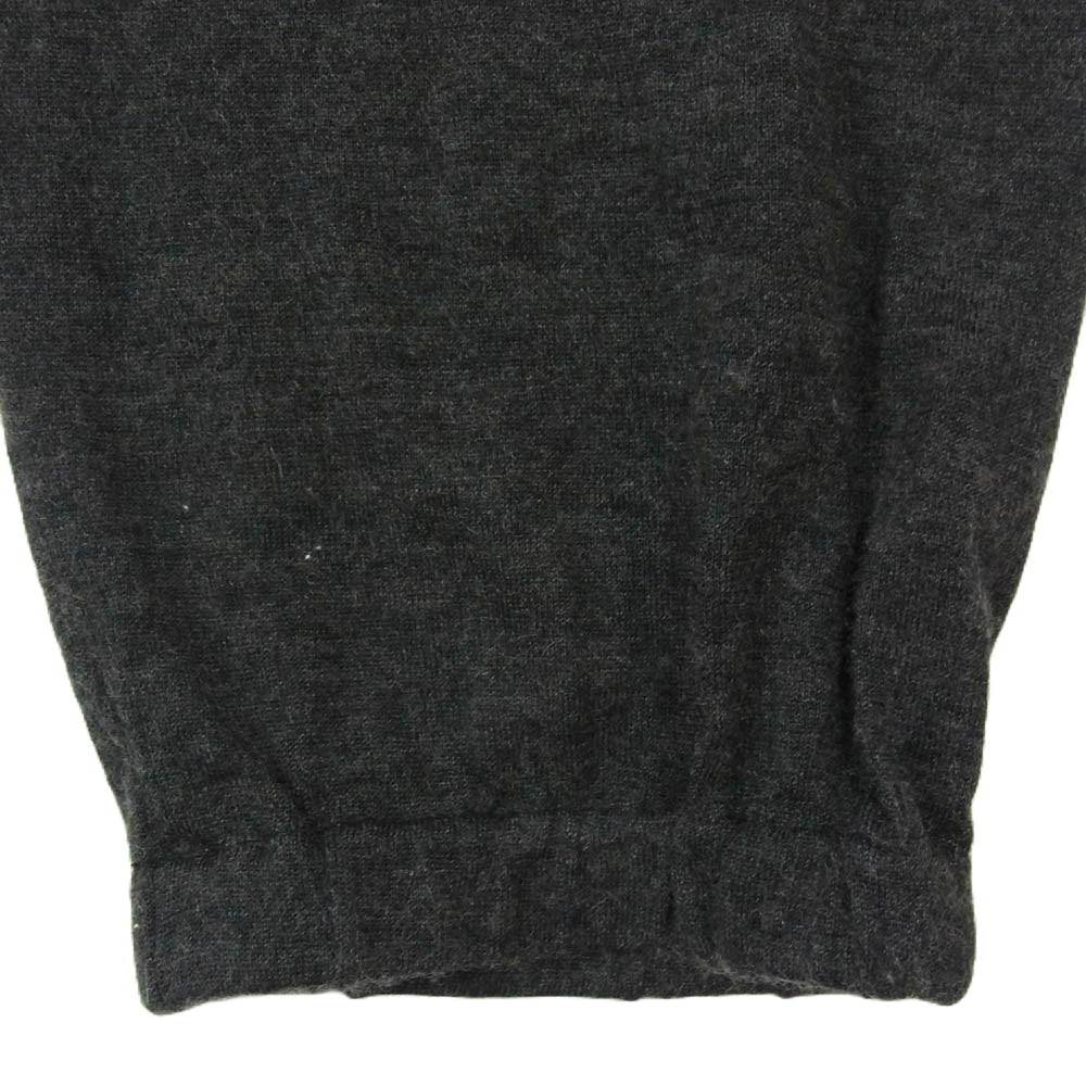 COMOLI コモリ 23SS X01-06006 カシミヤ シルク ニット パンツ チャコール系 1【中古】