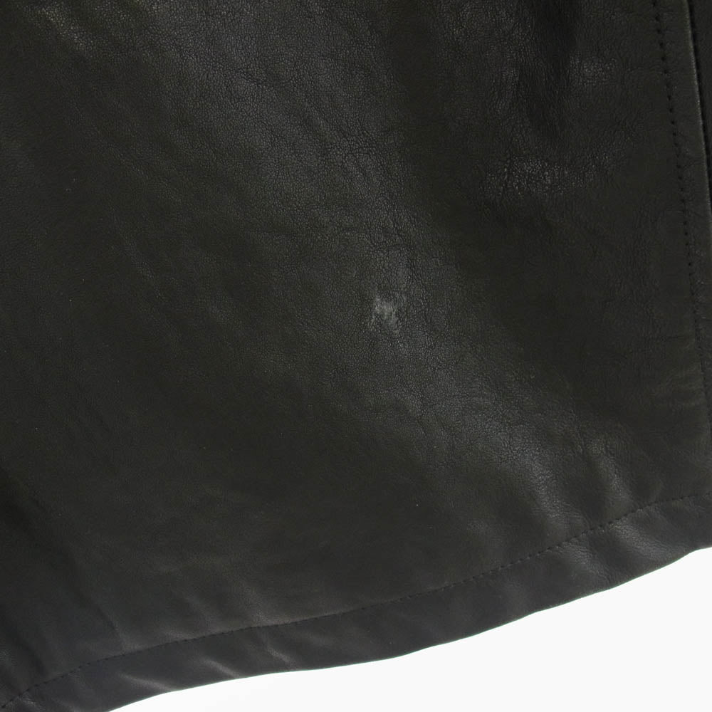 COMOLI コモリ 22AW W03-04009 LAMB LEATHER COAT ラム レザー コート ブラック系 2【中古】