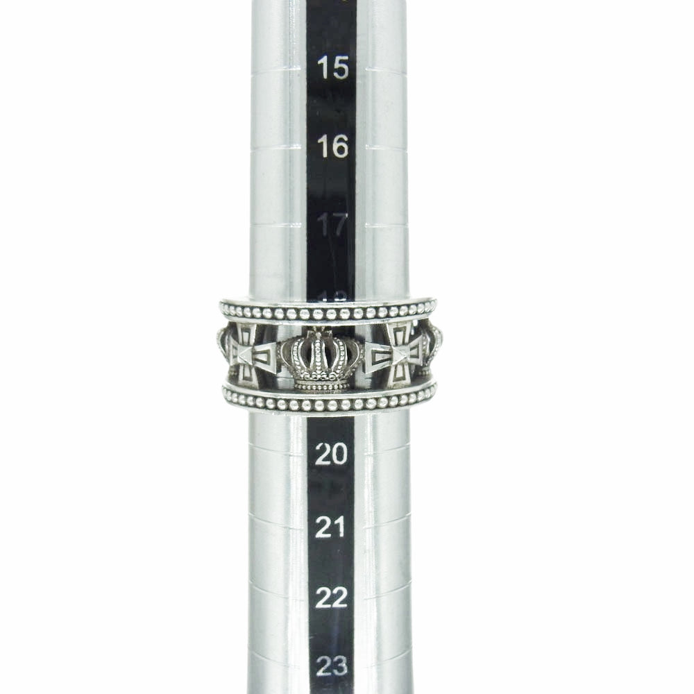 Justin Davis ジャスティンデイビス MEDIEVAL WEDDING BAND メディバルウェディングバンド リング シルバー系 19号【中古】