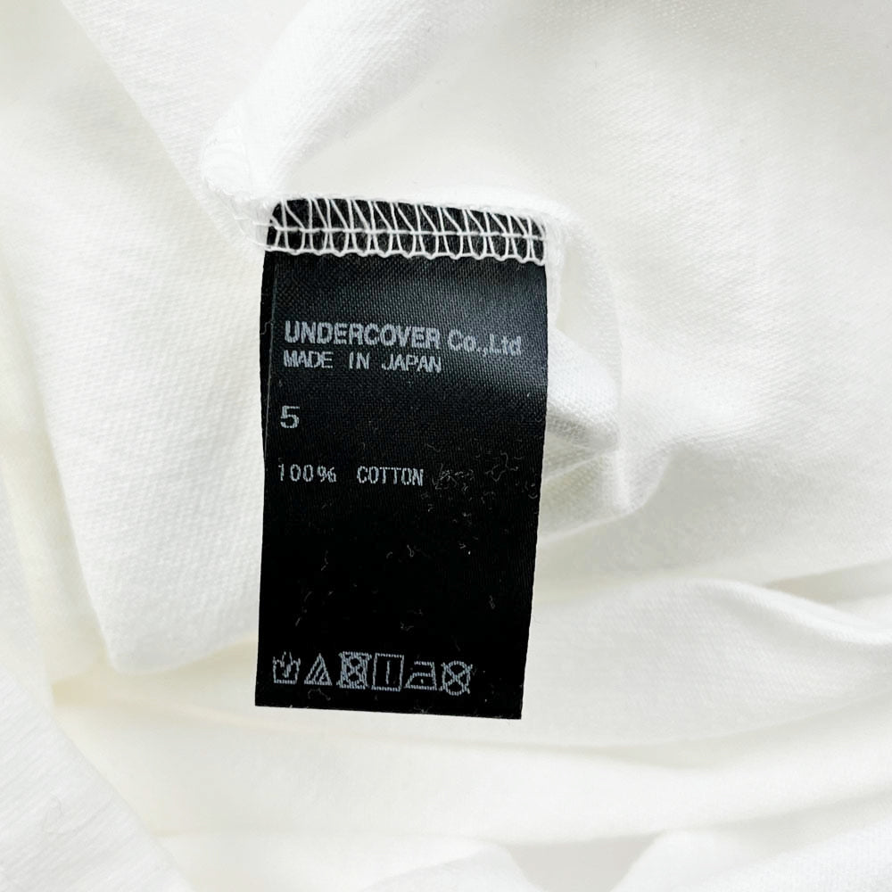 UNDERCOVER アンダーカバー 20SS UCY3807 メッセージ ロゴ グラフィック プリント 半袖 Tシャツ ホワイト系 5【極上美品】【中古】