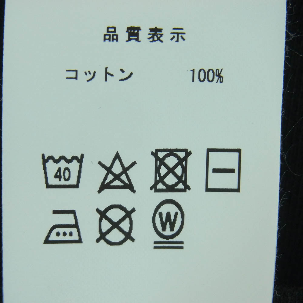 DESCENDANT ディセンダント 23SS 231ATDS-STM05S CACHALOT SS ロゴプリント Tシャツ 半袖 カットソー ブラック系 3【美品】【中古】