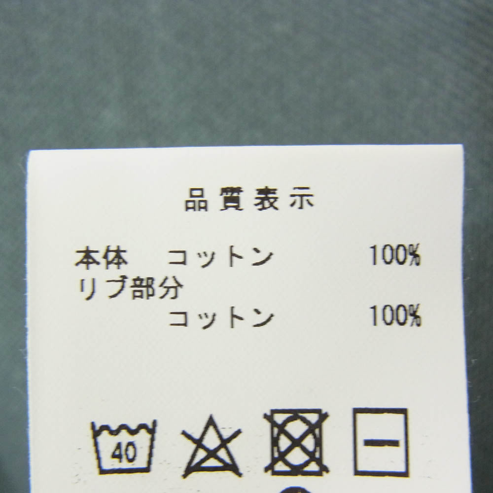 DESCENDANT ディセンダント 21SS 211ATDS-CSM38 CACHALOT PIQUE SS PIGMENT DYE ピグメントダイ加工 刺繍 Tシャツ 半袖カットソー グリーン系 3【新古品】【未使用】【中古】