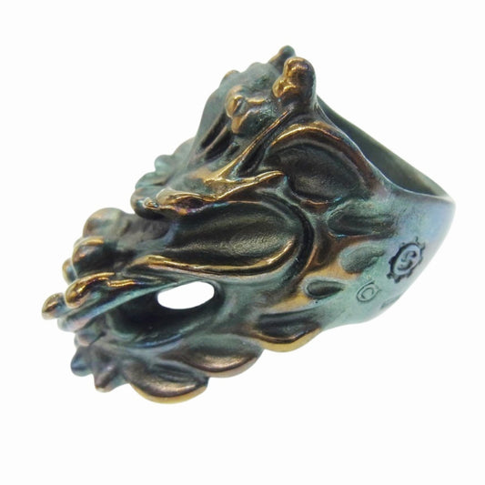 STARLIN GEAR スターリンギア ギャランティーカード付属 スタイラードラゴン リング w コバルト ブルー系 8号【美品】【中古】