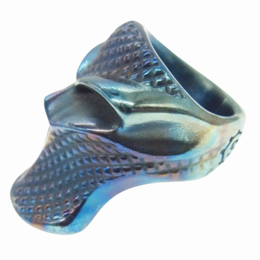 STARLIN GEAR スターリンギア ギャランティーカード付属 パンチャーステルスブレイドチェック リング w コバルト ブルー系 14号【美品】【中古】