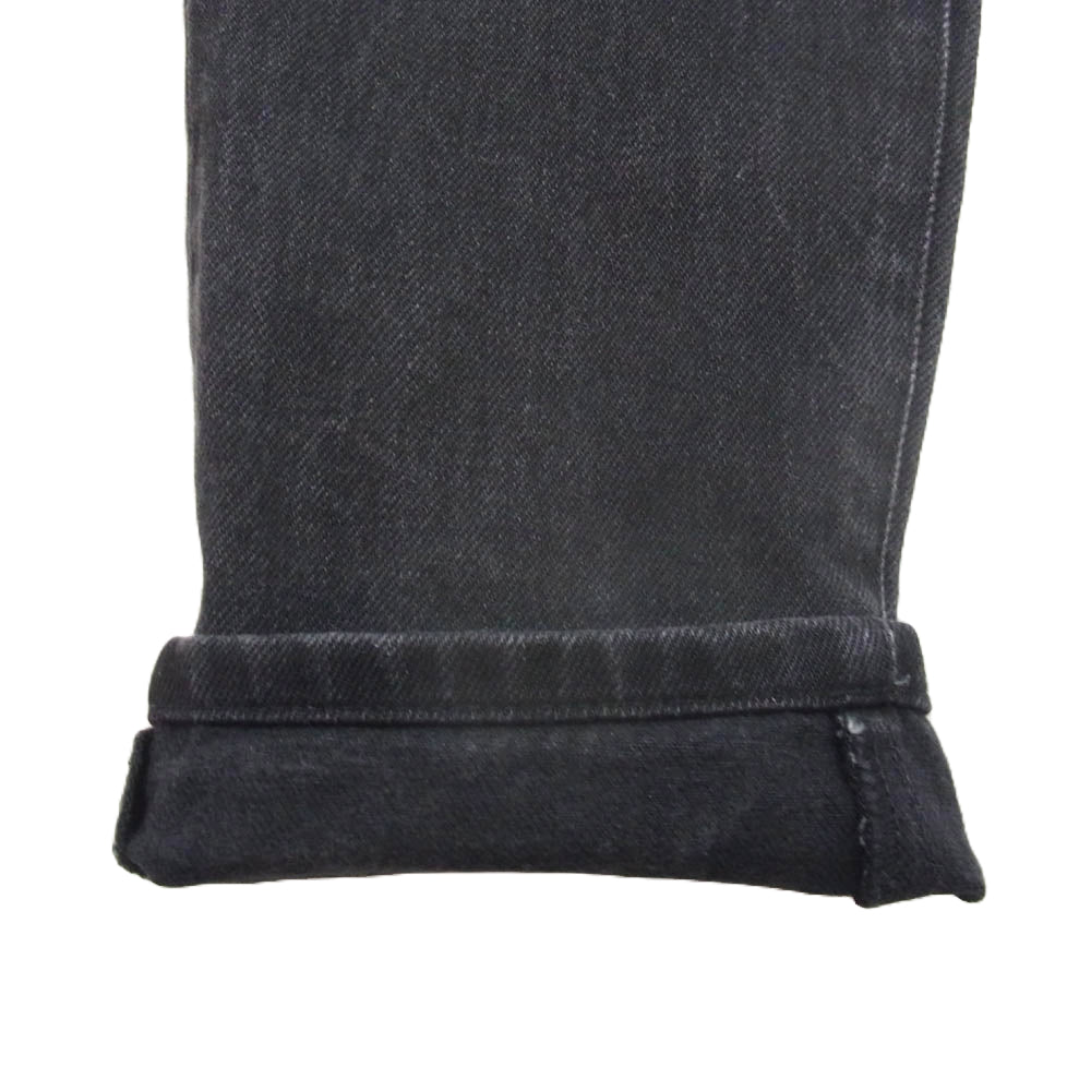 JOHN LAWRENCE SULLIVAN ジョンローレンスサリバン JLS-02-10 RIGID DENIM STRAIGHT PANTS ブラック系 44【中古】