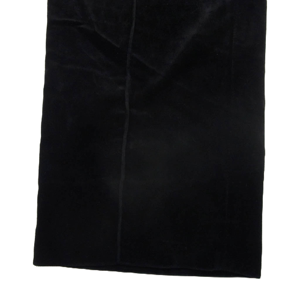 HELMUT LANG ヘルムートラング COTTON VELVET PULL ON PANT コットン ベルベット プル オン パンツ ブラック系 S【中古】
