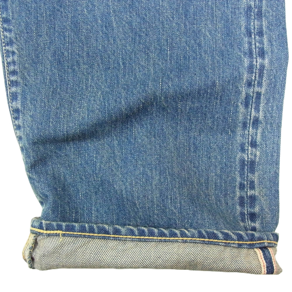 A.PRESSE アプレッセ 24AW AP-4002 Washed Denim Wide Pants ウォッシュ加工 デニム ワイド パンツ インディゴブルー系 36【中古】
