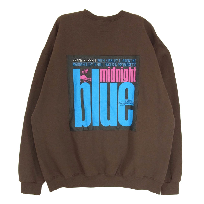 WACKO MARIA ワコマリア 23AW BLUE NOTE CREW NECK SWEAT SHIRT ブルー