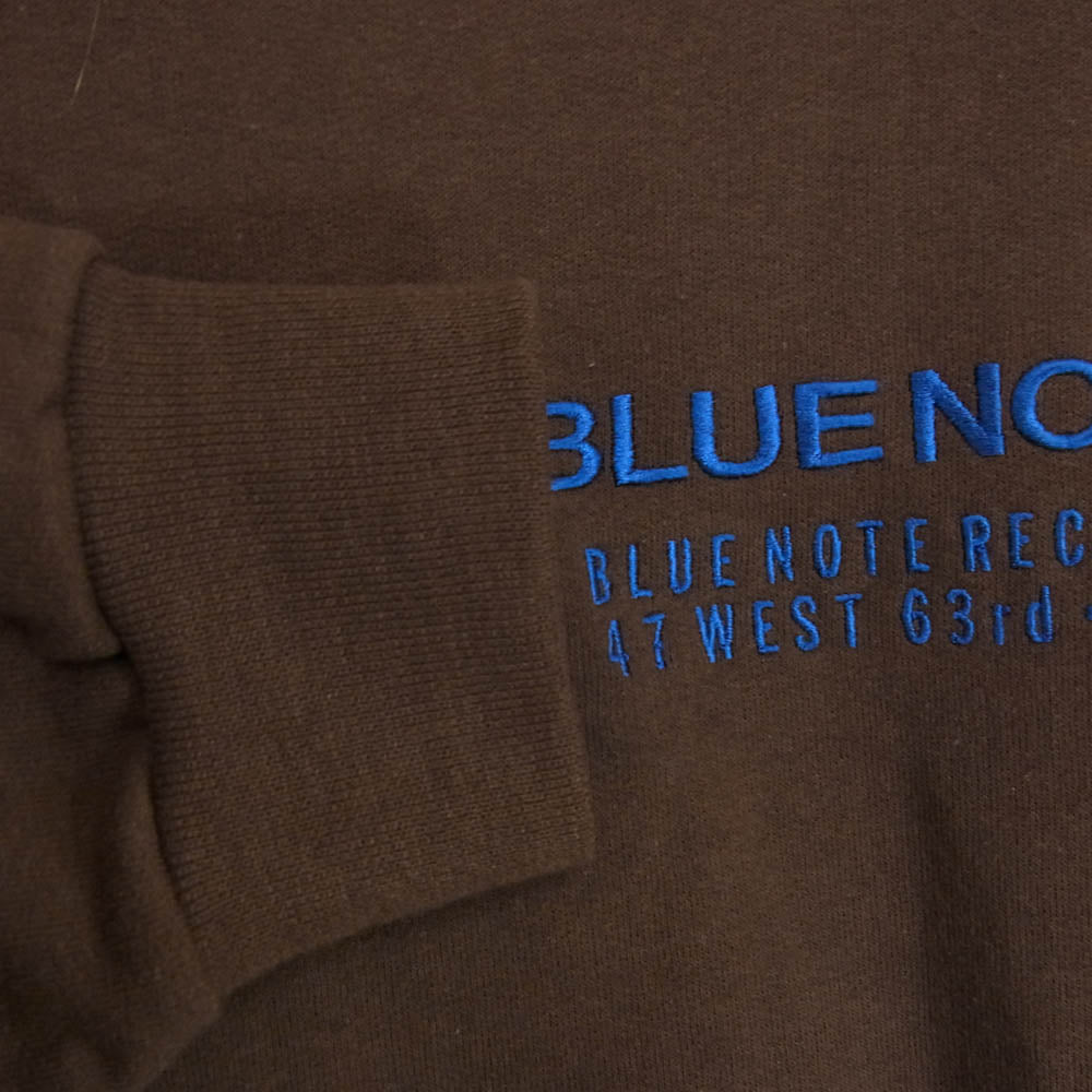 WACKO MARIA ワコマリア 23AW BLUE NOTE CREW NECK SWEAT SHIRT ブルーノート プリント スウェット トレーナー ブラウン系 XL【中古】