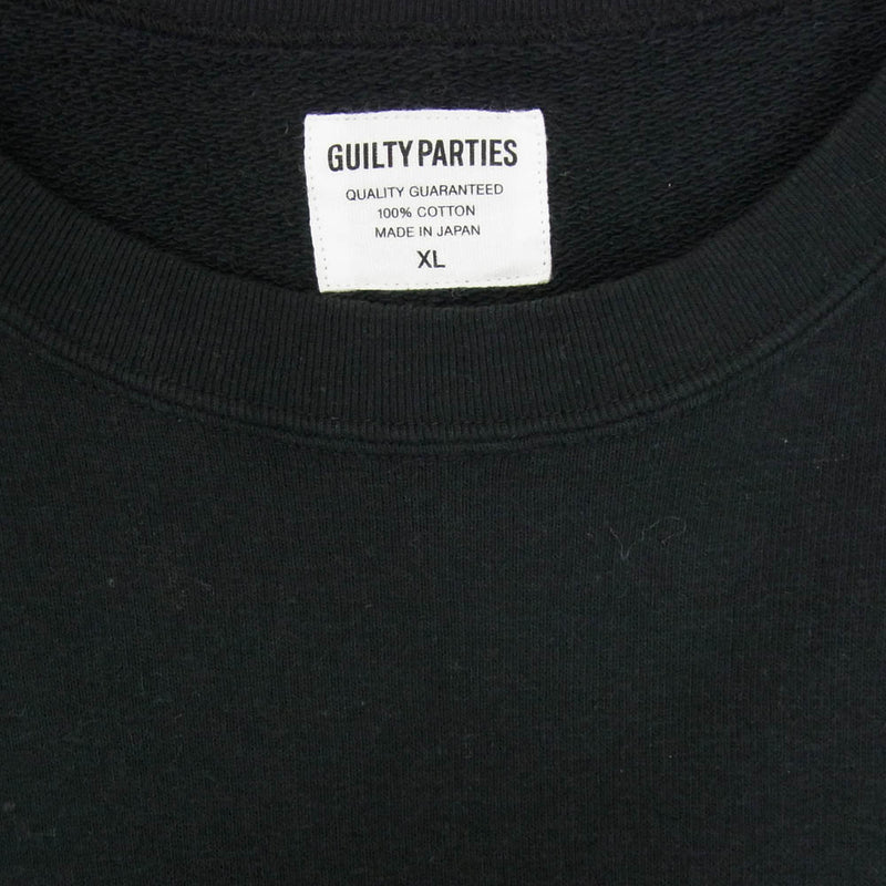 WACKO MARIA ワコマリア バックロゴ スウェット トレーナー ブラック系