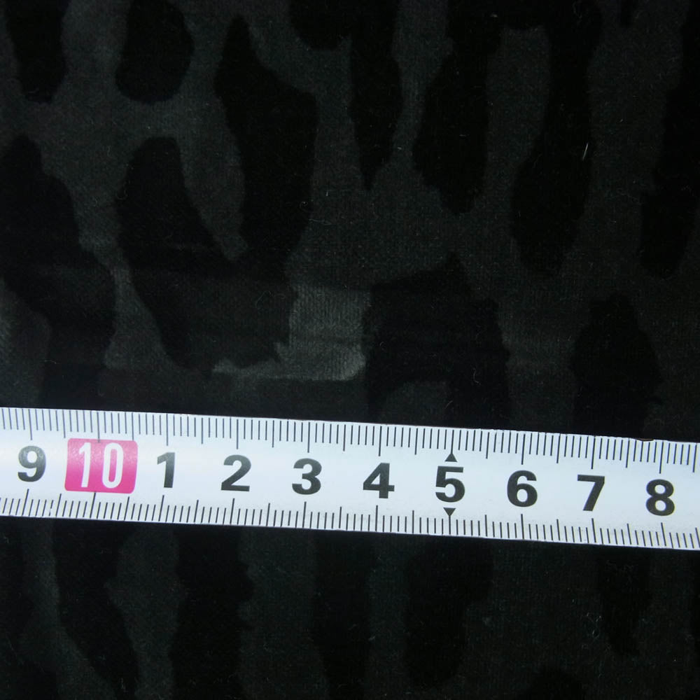 WACKO MARIA ワコマリア LEOPARD VELVET PANTS レオパード ベルベッド パンツ ブラック系 ダークグレー系 M【中古】