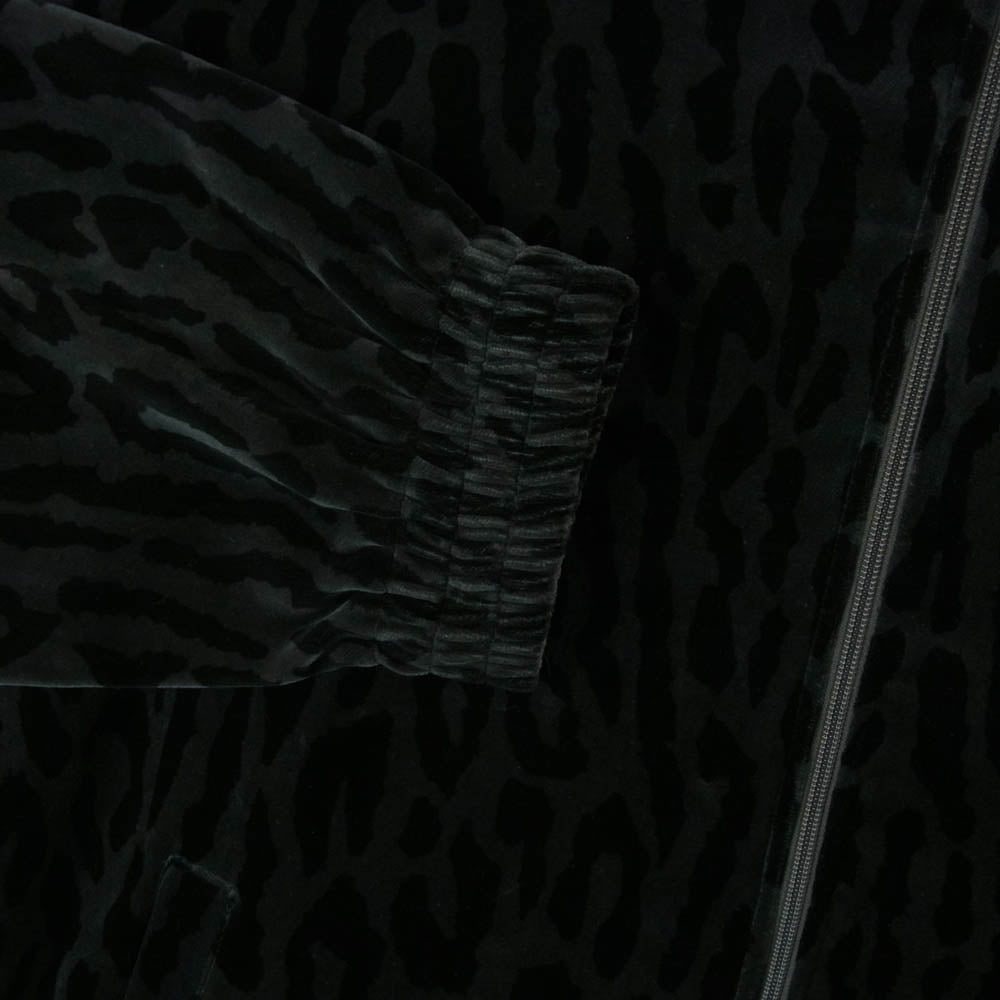 WACKO MARIA ワコマリア LEOPARD VELVET JACKET レオパード ベルベッド ジャケット ブラック系 ダークグレー系 M【中古】
