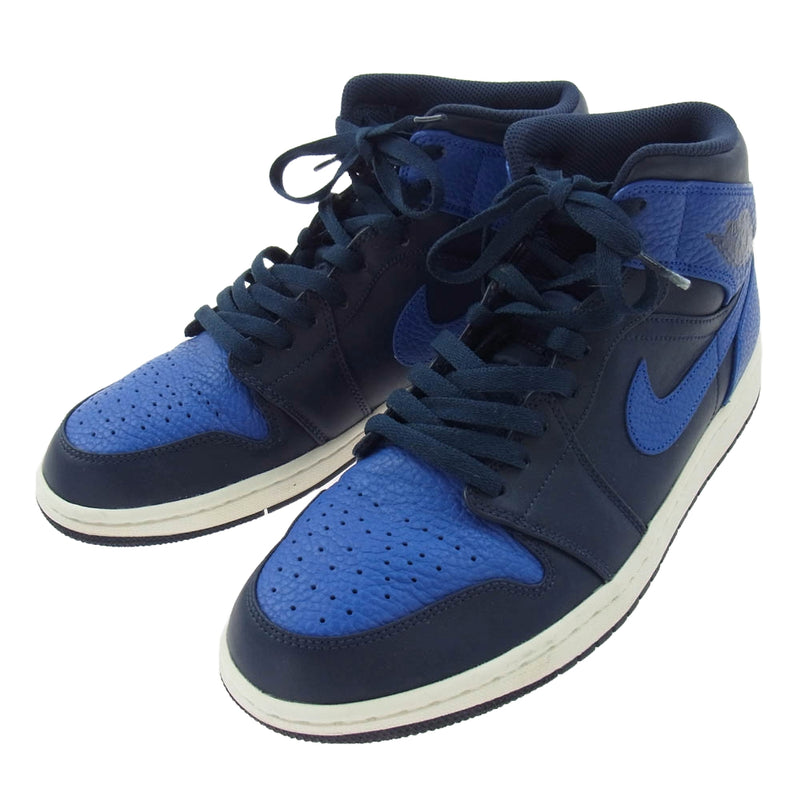 NIKE ナイキ 554724-412 Air Jordan 1 Mid Obsidian Game Royal AJ1