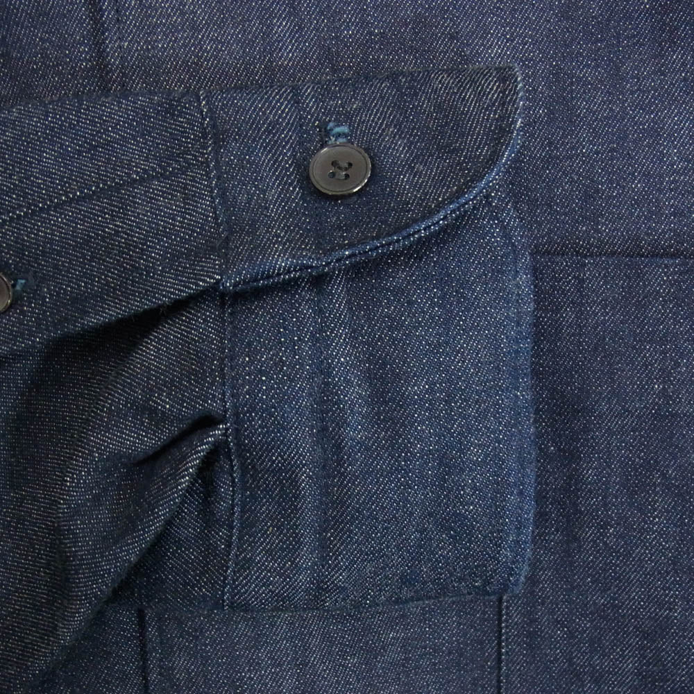 COMOLI コモリ 22AW W03-02004 インディゴ デニム 長袖シャツ インディゴブルー系 4【中古】