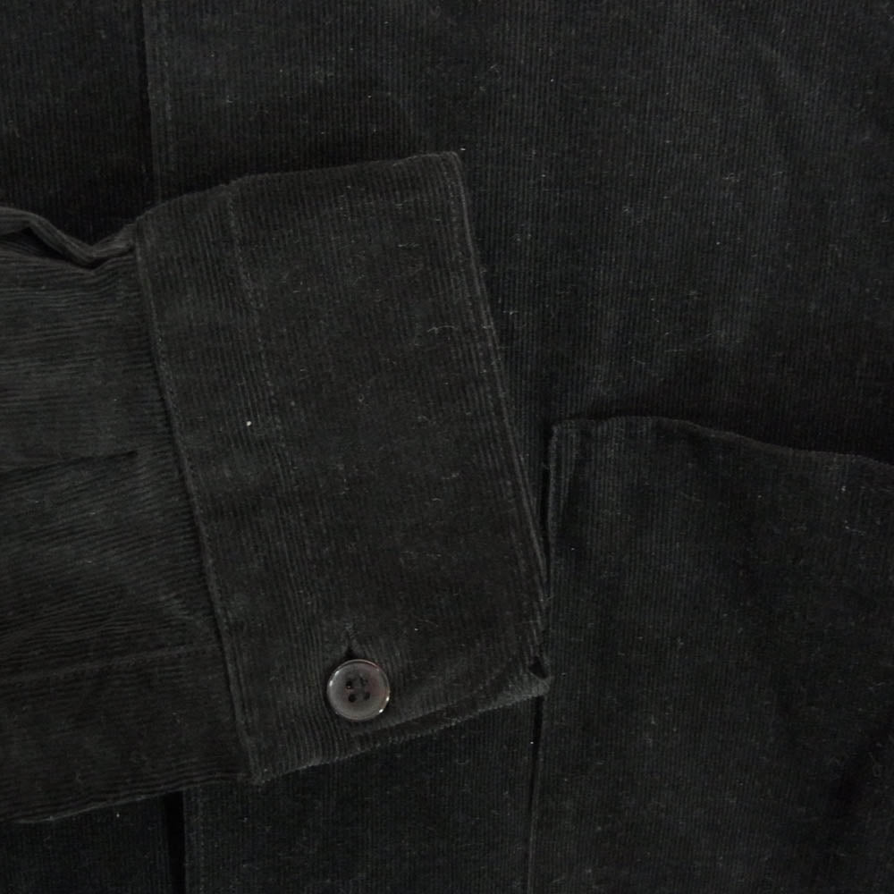 COMOLI コモリ 24AW A03-02004 コーデュロイ コモリ 長袖シャツ ブラック系 5【中古】