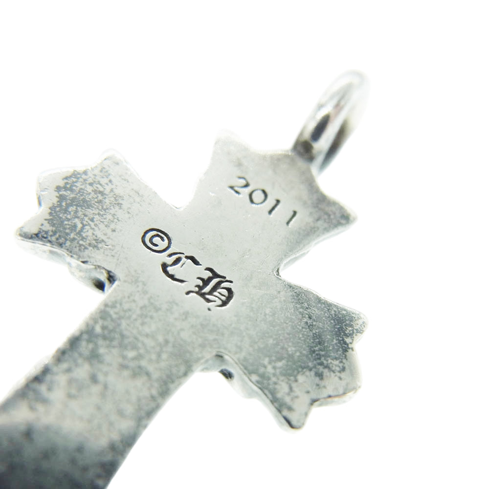 CHROME HEARTS クロムハーツ(原本無) DBL CH CRS ダブル CHクロス チャーム シルバー ペンダントトップ シルバー系【中古】