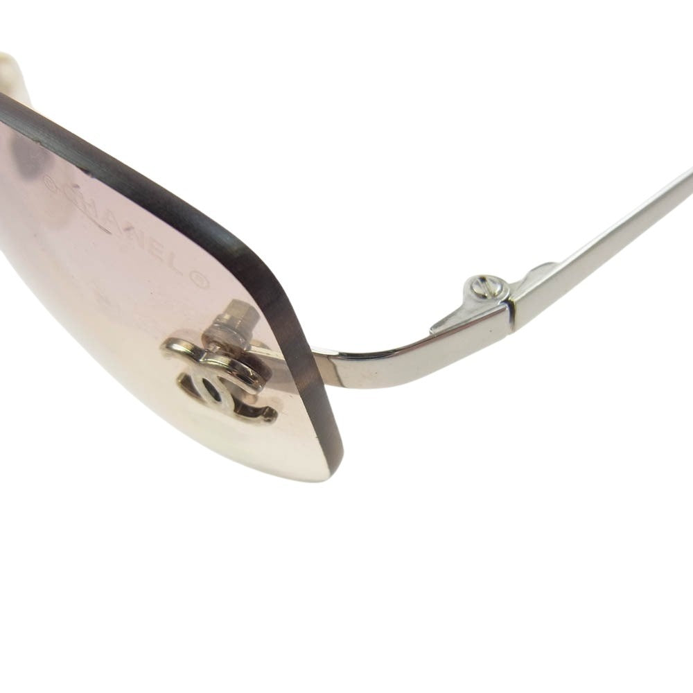 CHANEL シャネル 4002 C124/58 イタリア製 ココマーク グラデーション レンズ サングラス アイウェア ピンク系 57□19 130【中古】