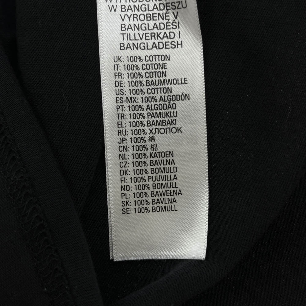 DIESEL ディーゼル T-DIEGO-YH DIEGO YH T SHIRT 00SNRE フロントプリント Tシャツ 半袖カットソー ブラック系 L【中古】