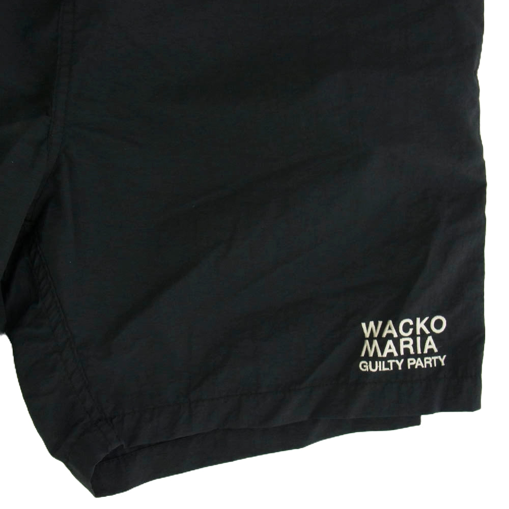 WACKO MARIA ワコマリア 24SS BOARD SHORTS TYPE 1 ボード ショーツ ハーフパンツ ナイロン ブラック系 S【中古】