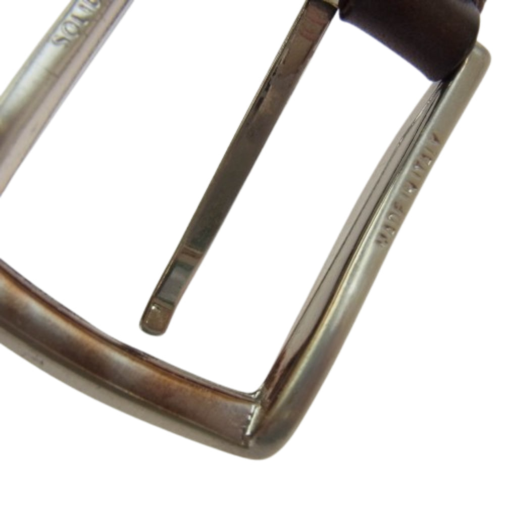 アンダーソンズ イタリア製 レザー メッシュ ベルト ブラウン ブラウン系 85【中古】