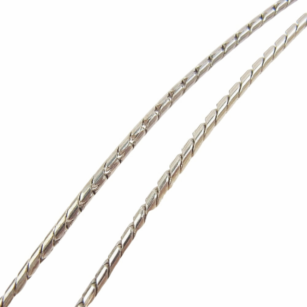 JOHN LAWRENCE SULLIVAN ジョンローレンスサリバン プレート ネックレス シルバー シルバー系 ブルー系【中古】