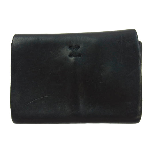 GUIDI グイディ EN01 GROPPONE FULL GRAIN Leather Coin Case グロッポーネ カーフレザー コインケース 小銭入れ ミニ財布 ブラック系【中古】