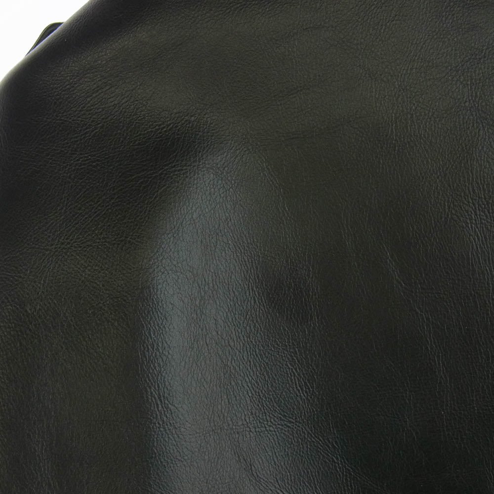 ISAMUKATAYAMA BACKLASH イサムカタヤマバックラッシュ 2019-01 レザー 牛革 RED LINE クロム鞣し ステア レザー ジャパン カウ ライトニング ダブル ライダース ジャケット ブラック系 M【美品】【中古】