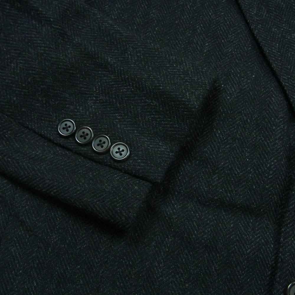 POLO RALPH LAUREN ポロ・ラルフローレン BR-RL-SA-0021 ヘリンボーン ウール テーラード ジャケット ダークグレー系 黒に近いダークグレー系 C98 W88 T180 AB7【中古】