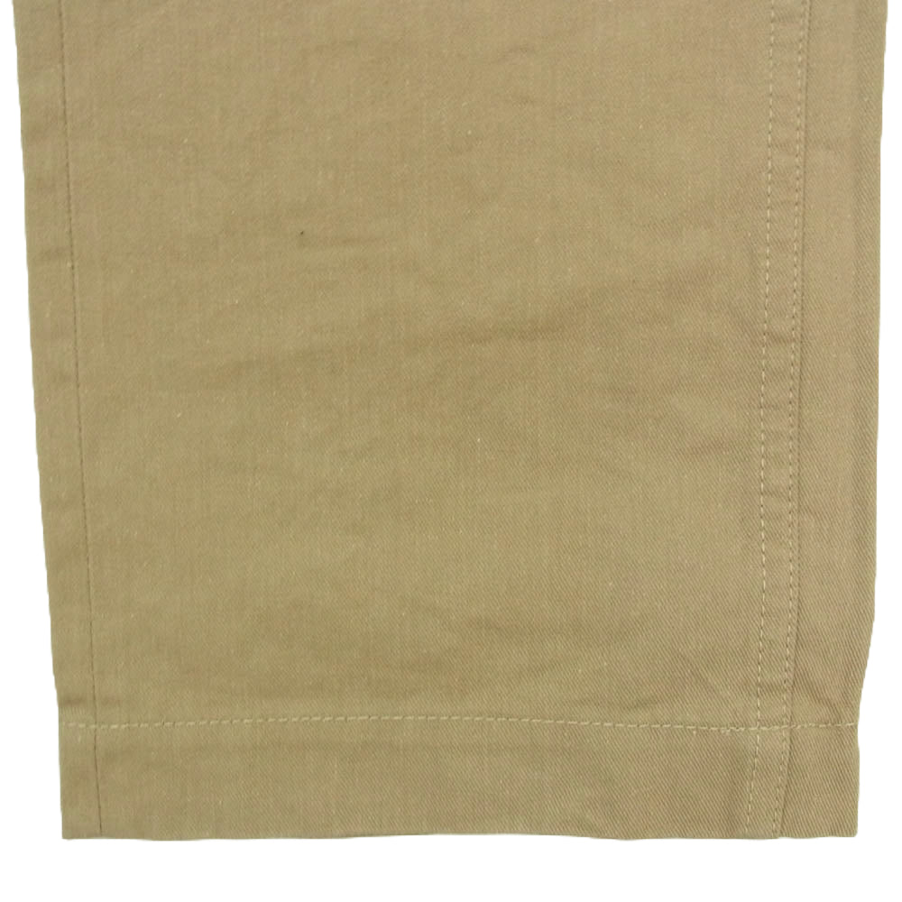ONI DENIM 鬼デニム ONI-737SVC-KHB 9.5oz セルビッジ チノ トラウザー パンツ ベージュ ブラウン系 30【中古】