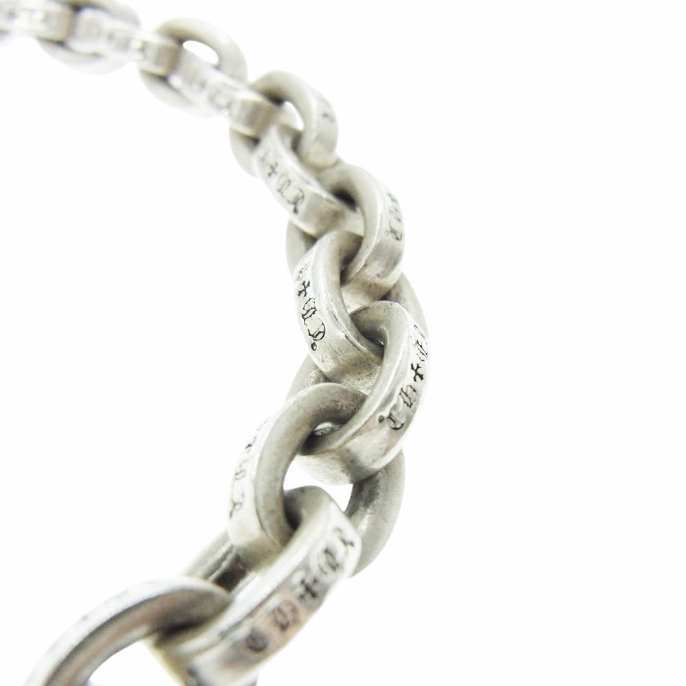 CHROME HEARTS クロムハーツ(原本無) 8inch LARGE PAPER CHN ラージペーパーチェーン 8インチ ブレスレット シルバー系【中古】