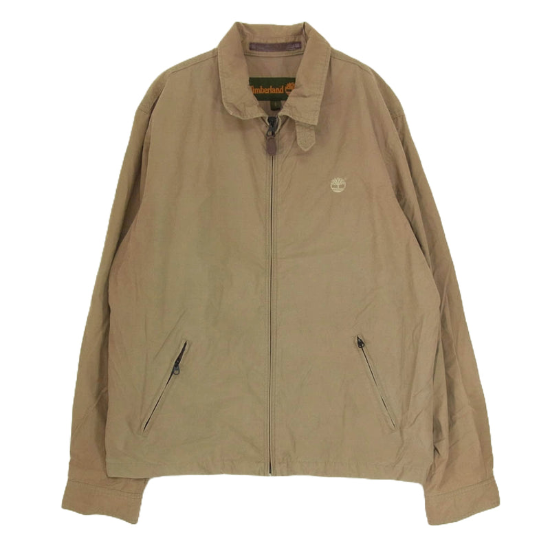 ティンバーランド ジップアップブルゾンジャケット メンズL ロゴ刺繍
