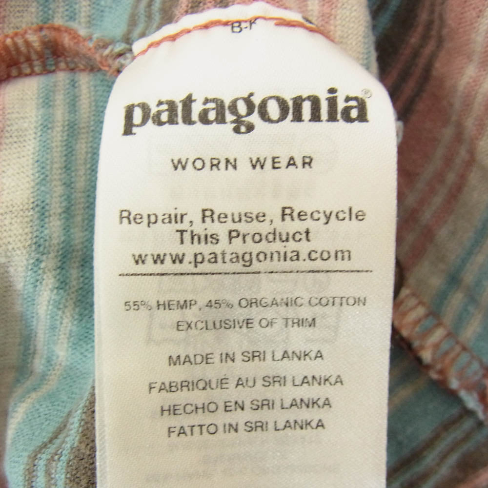 patagonia パタゴニア 19SS 52770 Trail Harbor Polo トレイル ハーバー ボーダー 半袖 ポロシャツ マルチカラー系 S【中古】