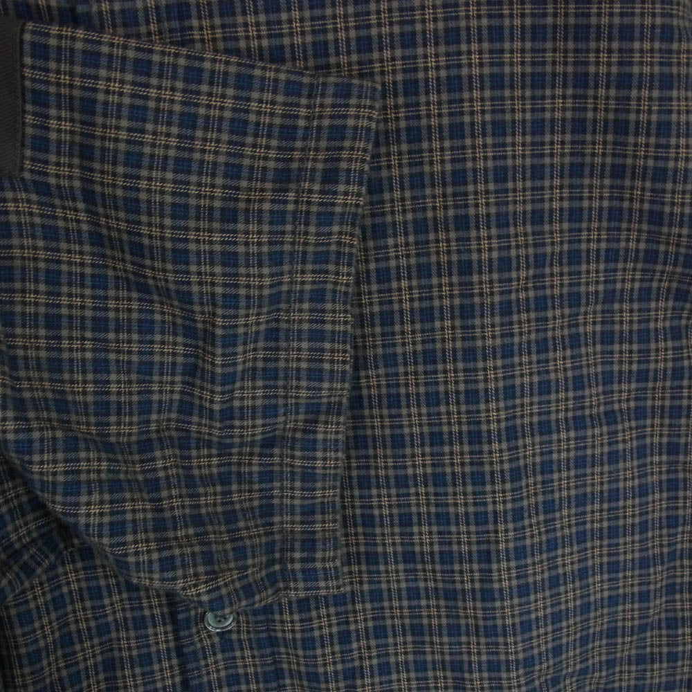 ACNE STUDIOS アクネストゥディオズ FN-MN-SHIR000785 CHECK BUTTON UP SHIRT チェック フランネル ボタンアップ シャツ 長袖 ネイビー系 44【中古】