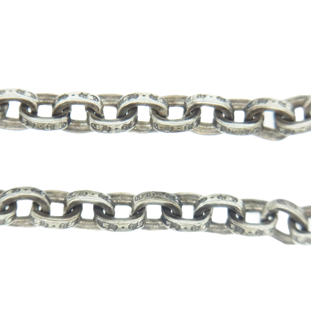 CHROME HEARTS クロムハーツ(原本無) PAPER CHAIN ペーパーチェーン ブレスレット 8インチ シルバー系【中古】