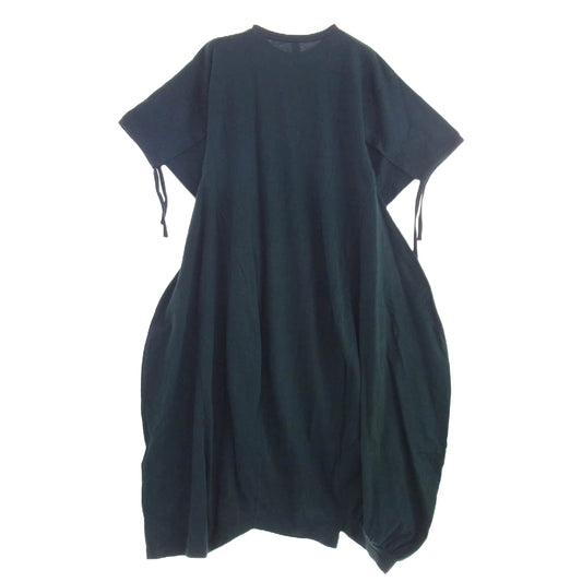 nagonstans ナゴンスタンス 21SS 470ES483-1710 CO Thick Jersey 立体ドレープ ドレス ワンピース グリーン グリーン系 38【中古】