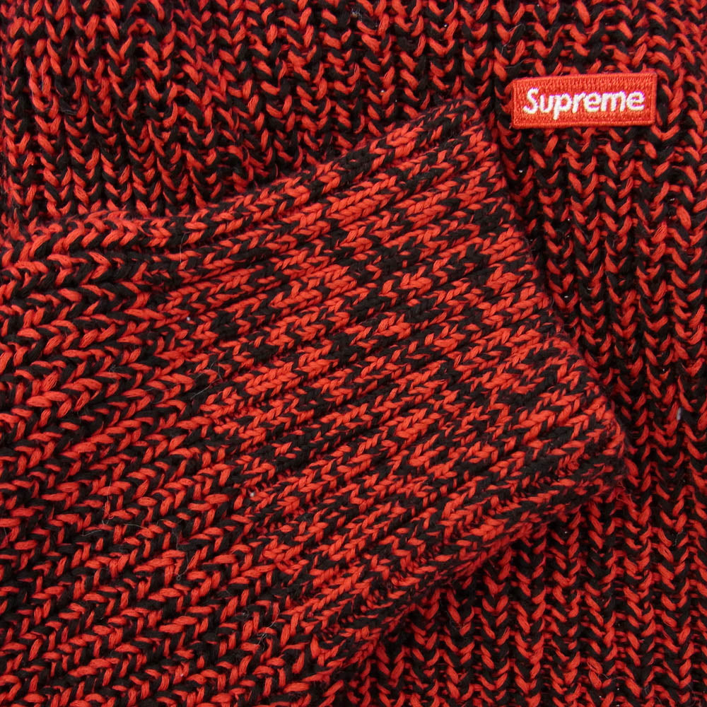 Supreme シュプリーム 21AW Melange Rib Knit Sweater メランジェ リブ ニット セーター レッド系 L【中古】