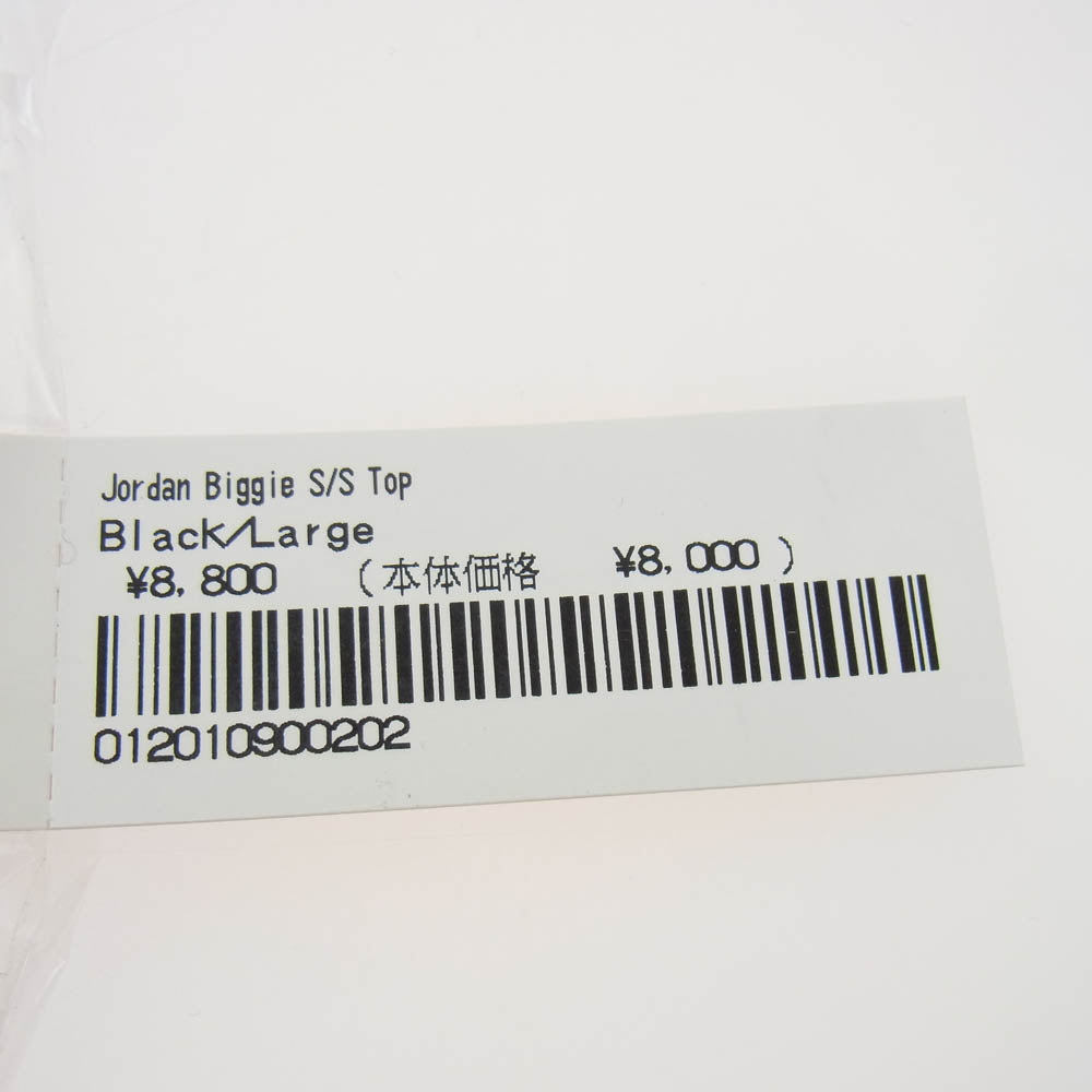 Supreme シュプリーム 24AW JORDAN BIGGIE S/S TOP ジョーダン ビギー ショートスリーブ トップ 半袖 Tシャツ ブラック系 L【極上美品】【中古】