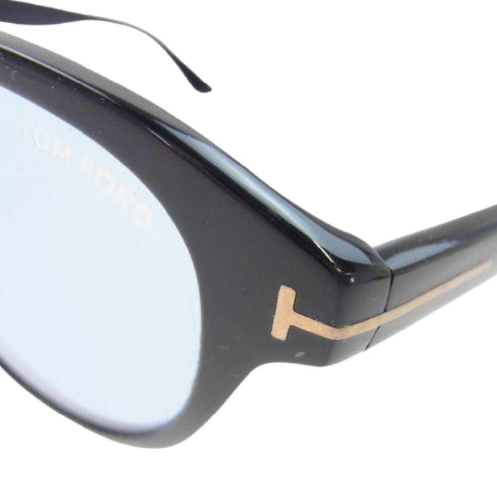 TOM FORD トムフォード TF521 01V Von Bulow カラーレンズ サングラス アイウェア ブラック系 レンズ:ブルー系 52□20 145【中古】