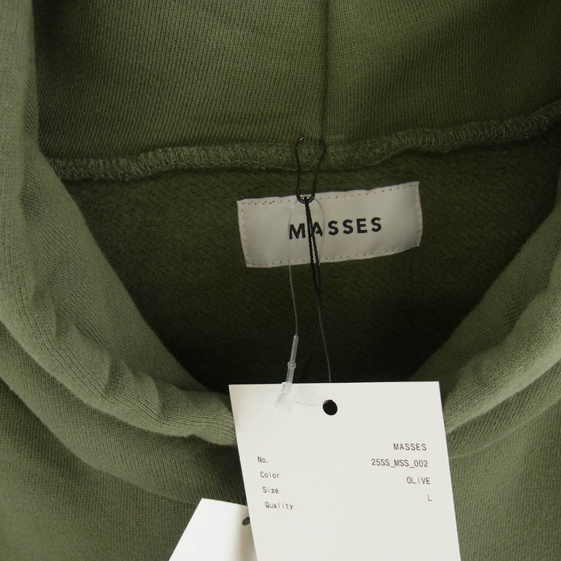 meee様 MASSES マシス 25SS 25SS_MSS_002 SWEAT HOODED METAL BLACK プロント