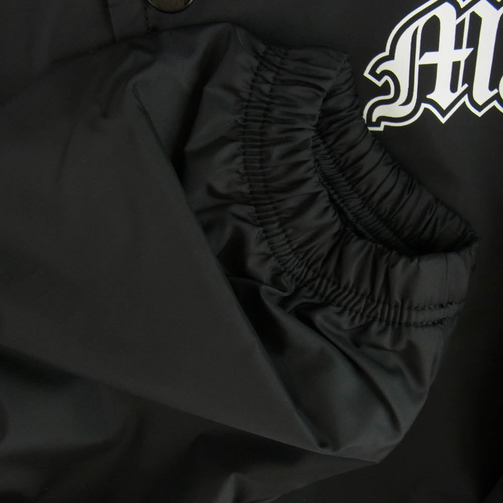 MASSES マシス 24AW 24AW_MSS_114 NYLON JKT CROW BLACK スカル バックプリント ナイロン コーチジャケット ブラック系 L【新古品】【未使用】【中古】